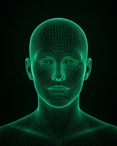 Digital human portrait placeholder